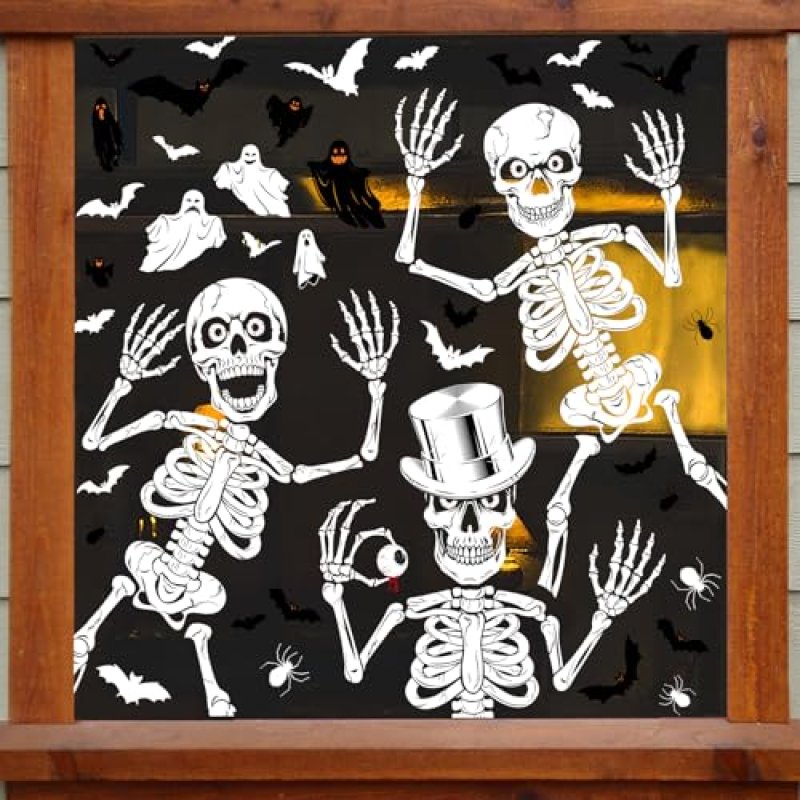 AMLOOPH Halloween Window Stickers