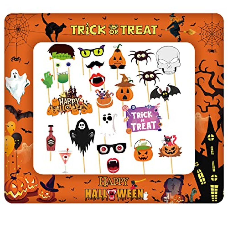 Halloween Inflatable Photo Booth with 25Pcs Photo…