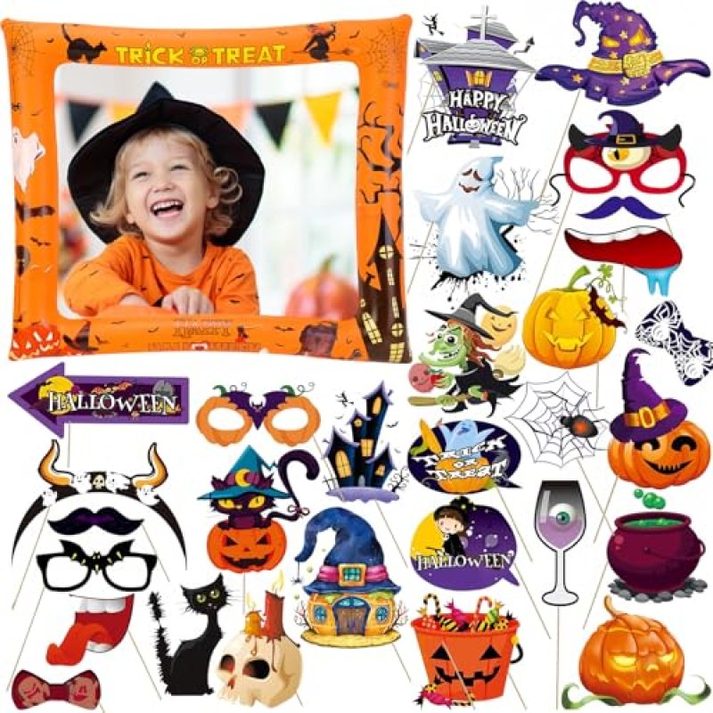 Halloween Inflatable Picture Frame With 30Pcs…