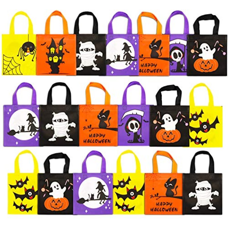 FINGOOO Halloween Non-woven Bags, 8 by 8 inch…