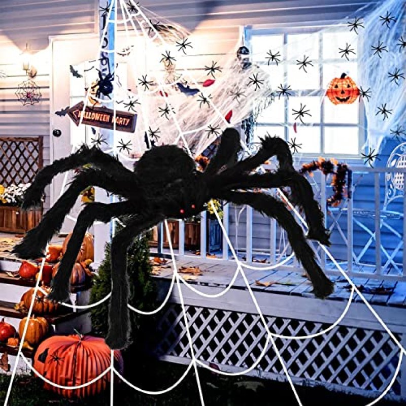 DMSELL Halloween Spider Web Set