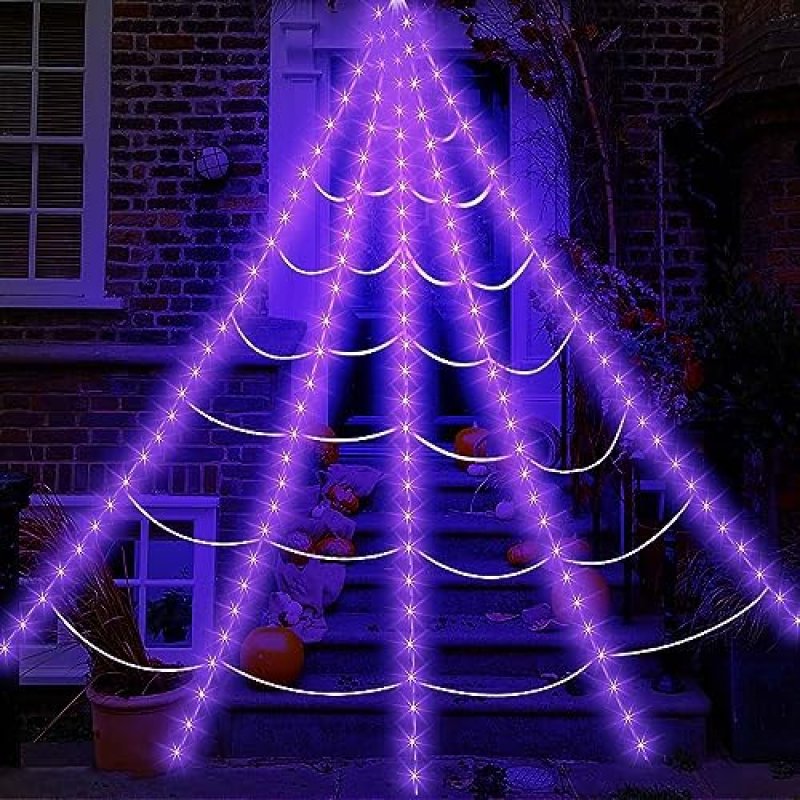 Halloween Spider Web Lights