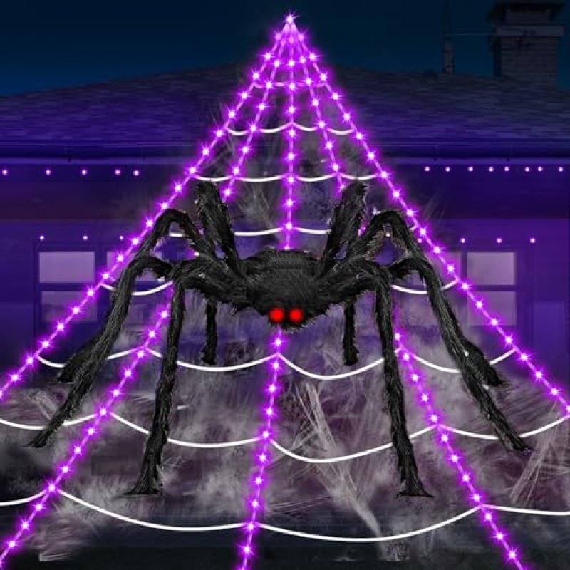 Halloween Spider Web Lights