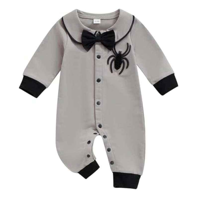 Halloween Spider Romper for Baby Boy