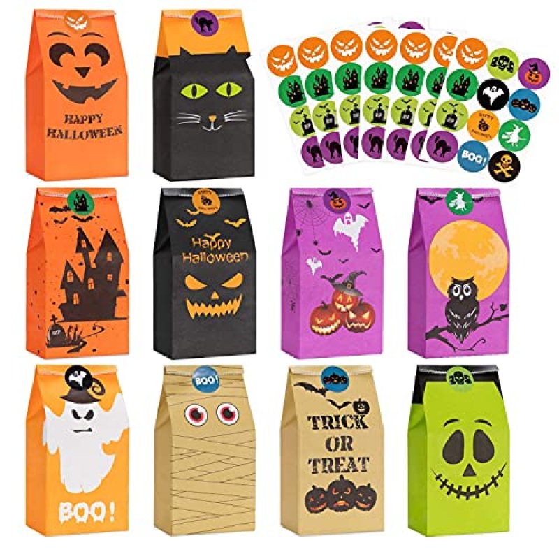 Halloween Treats Bags Party Favors 80 Pcs Kids…