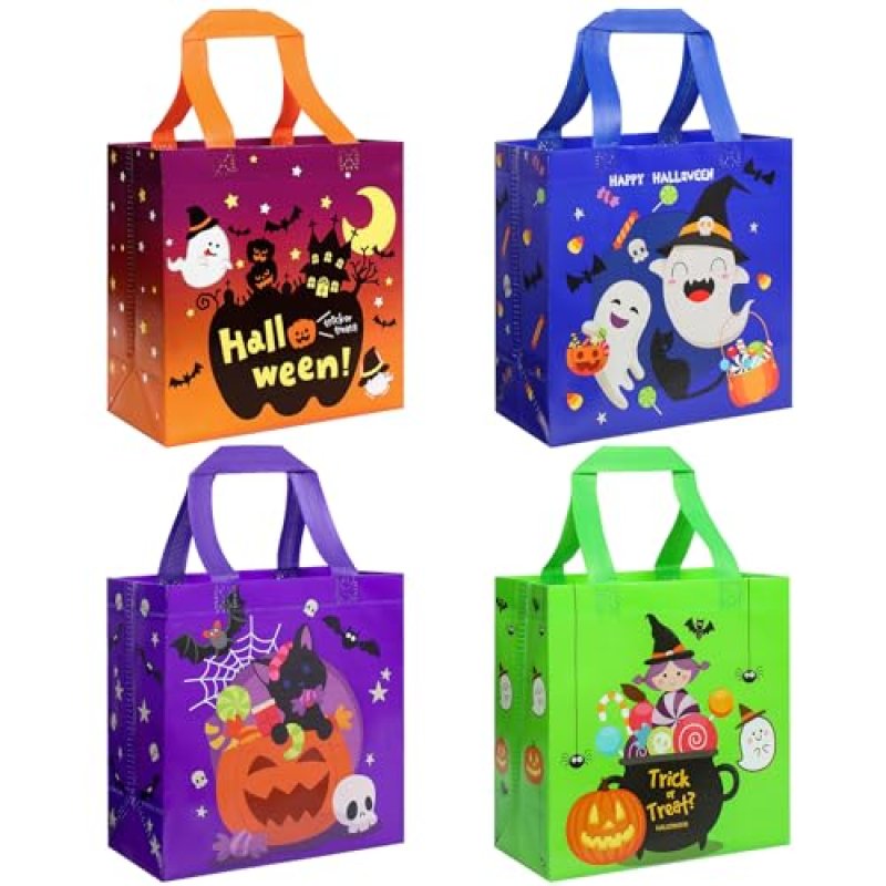GOMANCHE Halloween Trick or Treat Bags with…