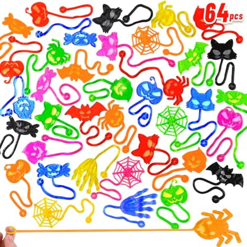 Halloween Sticky Hands, 64-Pack