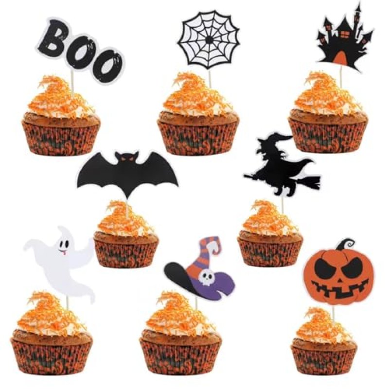 ZALAON Halloween Cupcake Toppers