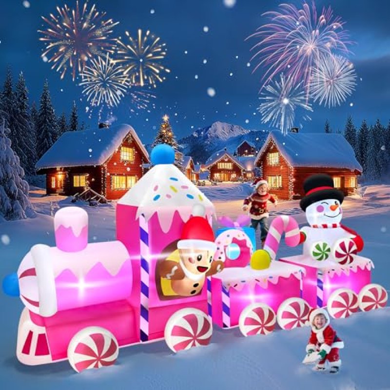 Kalolary Christmas Inflatable Train
