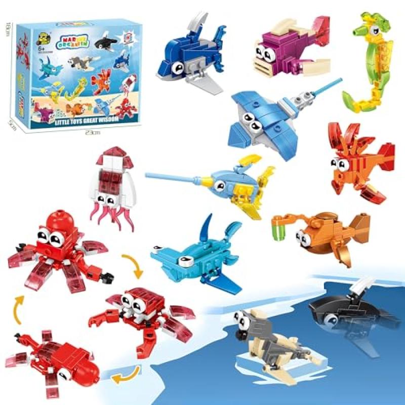 Bambebe Sea Animal Building Blocks Party Favors