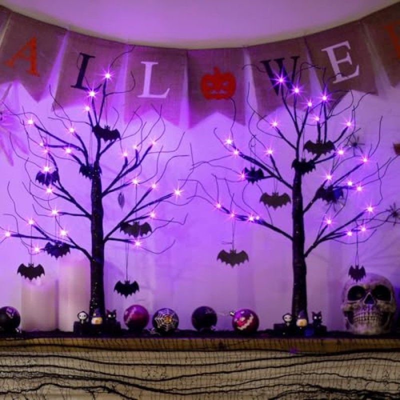Eambrite Halloween Twig Trees