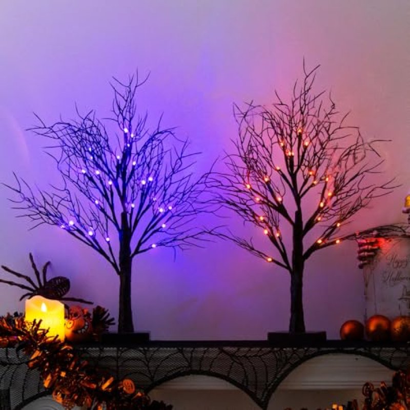 Eambrite Bi-Color LED Black Tree