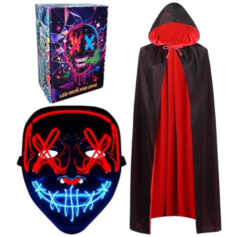 WFKKMEQ LED Vampire Cloak