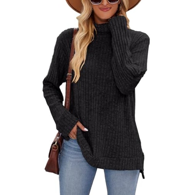 Famulily Black Tunic Jumper Tops for Women Wear…