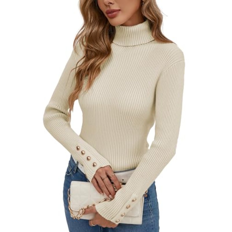 Famulily Women's Long Sleeve High Neck Tops,…