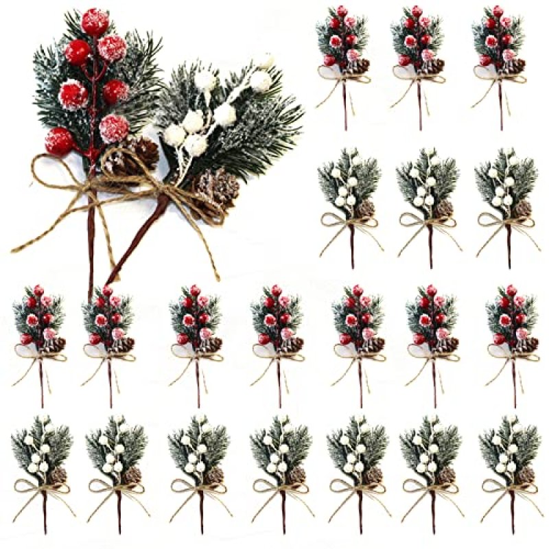 HanOBC Christmas Floral Picks