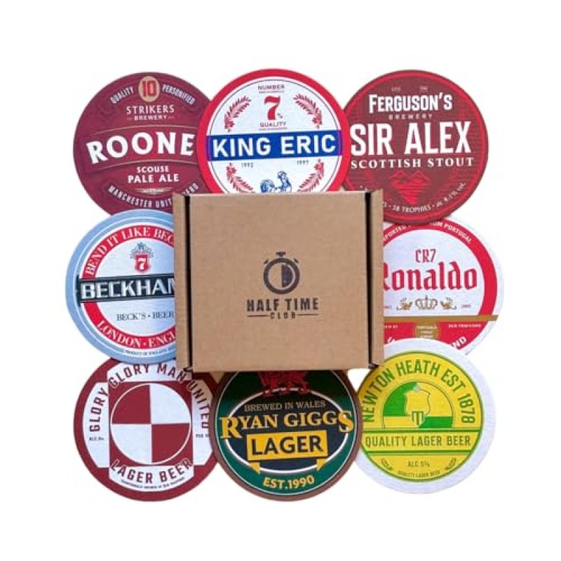 Man United Football Beer Mat Coasters - Perfect…