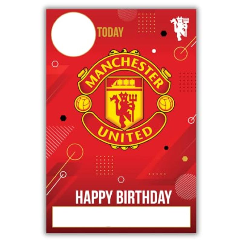 Man Utd Birthday Card with Stickers