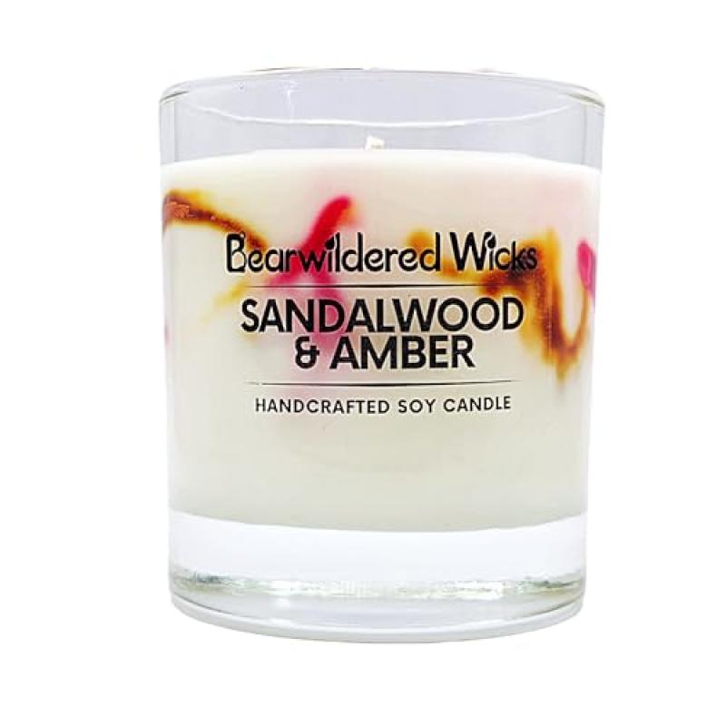 Sandalwood & Amber Soy Wax Candle