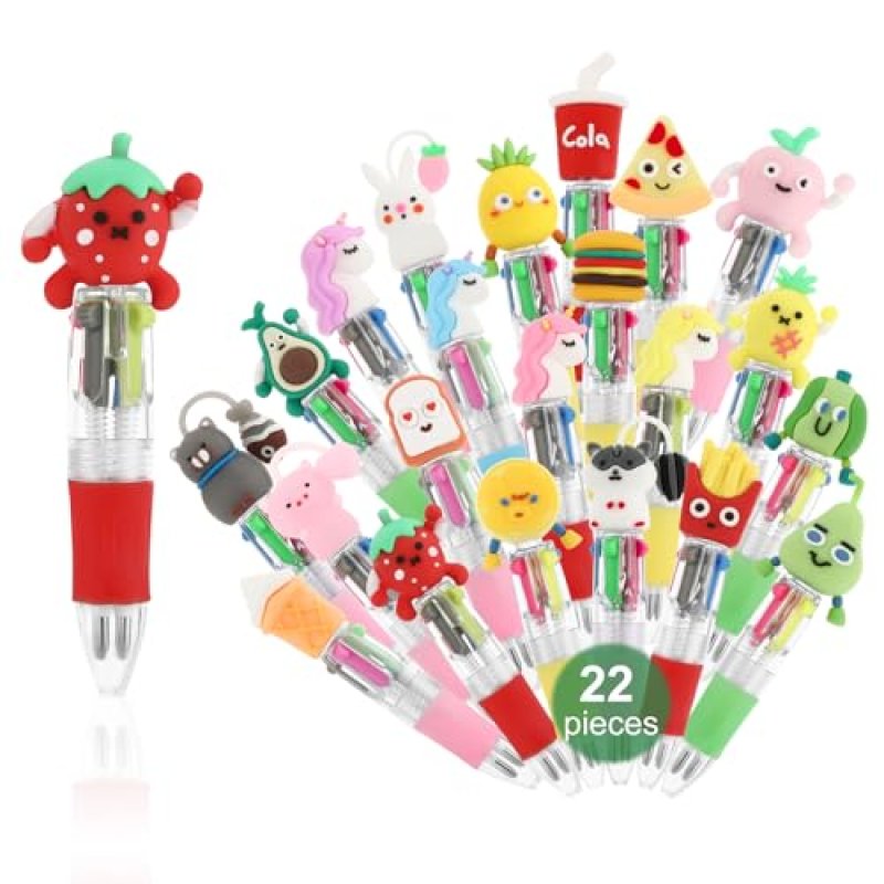 Candcamp 22 Pcs Cute Multicolor Ballpoint Pens,4…