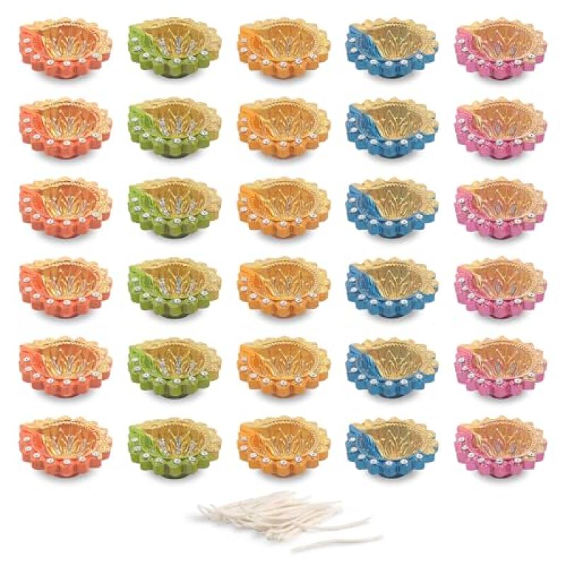 KSJONE Handmade Diyas for Diwali Decoration