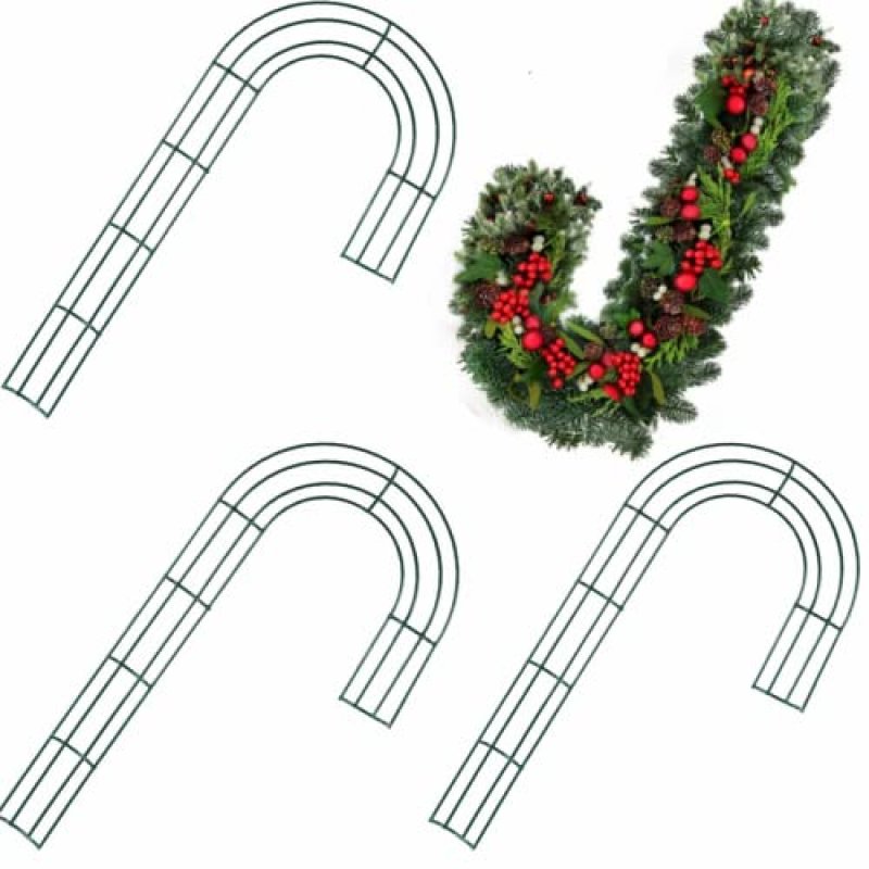 Candy Cane Wire Wreath Frames