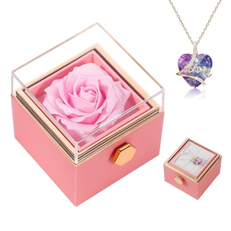 TangDouJM Rose Heart Necklace