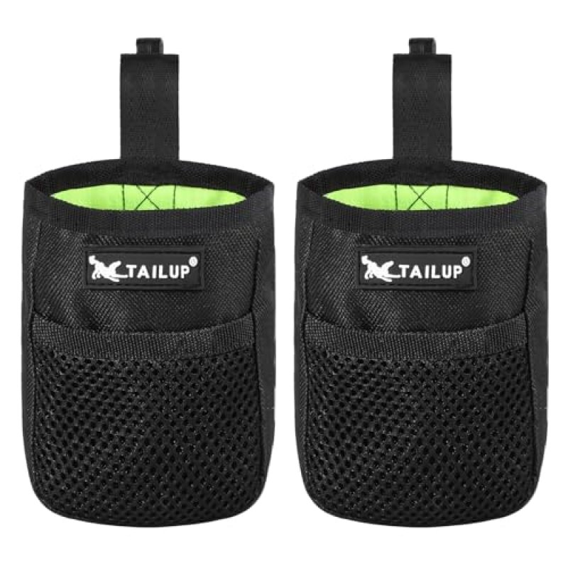 Lanjue 2 Pieces Small Dog Treat Bags, Black Dog…