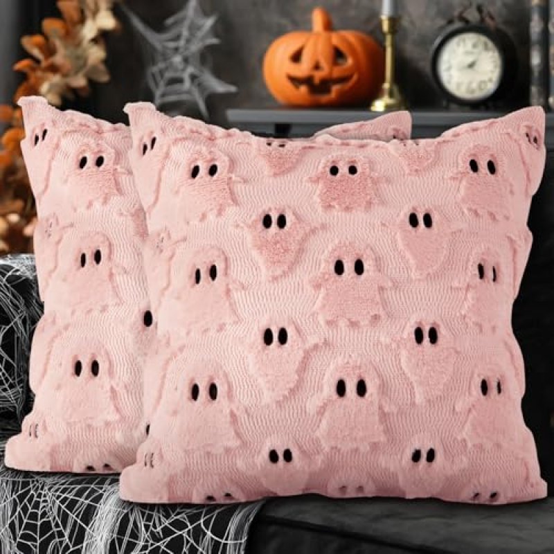 Lanpn 18x18 Halloween Ghost Cushion Cover Set of…