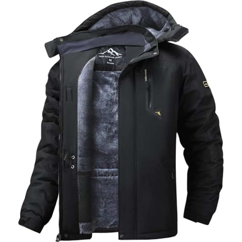Tansozer Mens Waterproof Jackets Winter Warm…