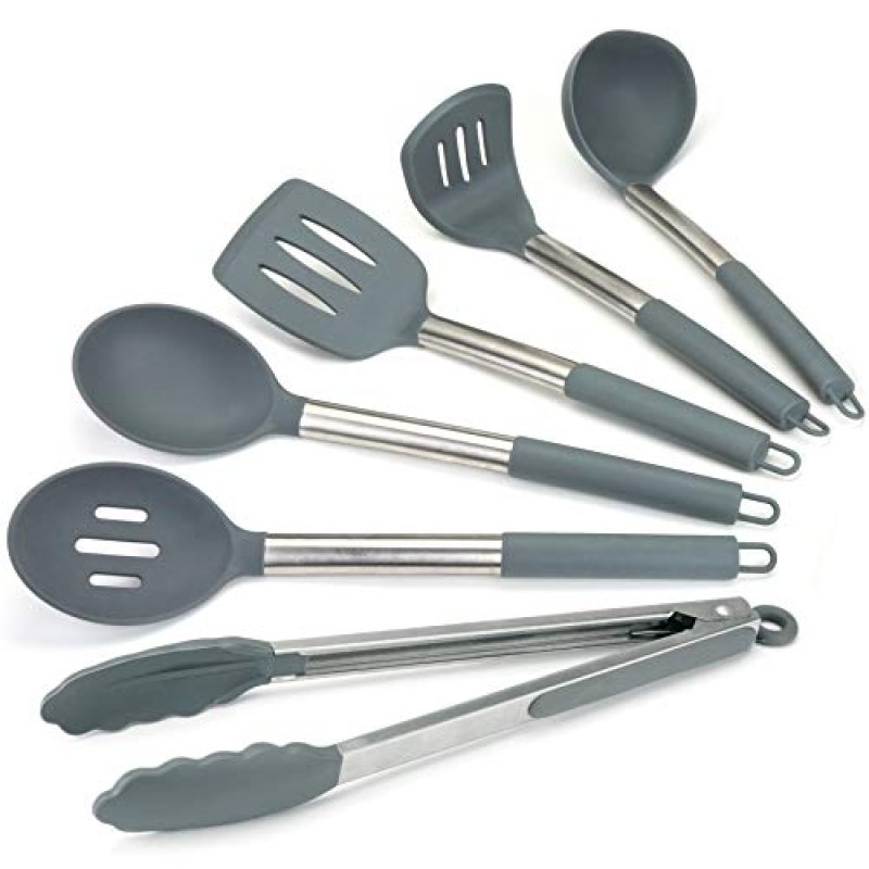 Lantana Premium Silicone Kitchen Utensils Set for…