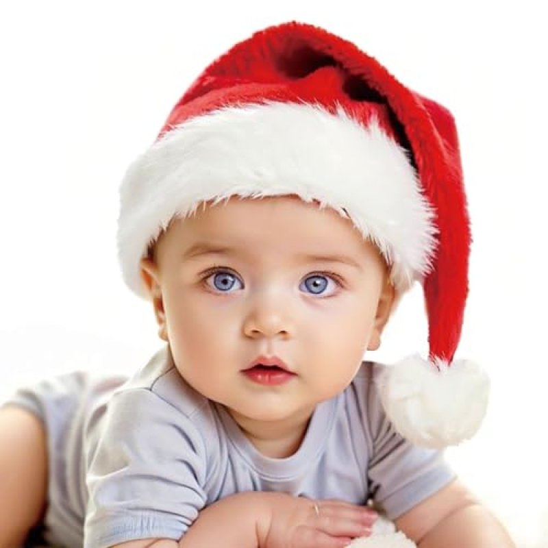 Haomaomao Santa Hat for Baby Christmas Hats Red…