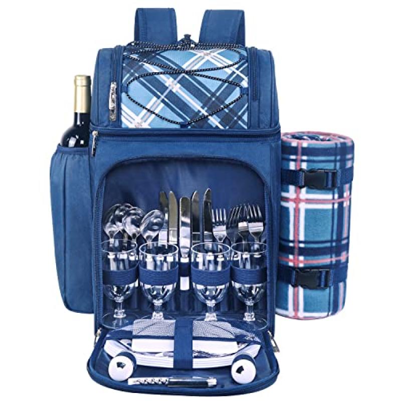 Hap Tim Picnic Basket Backpack with Cooler