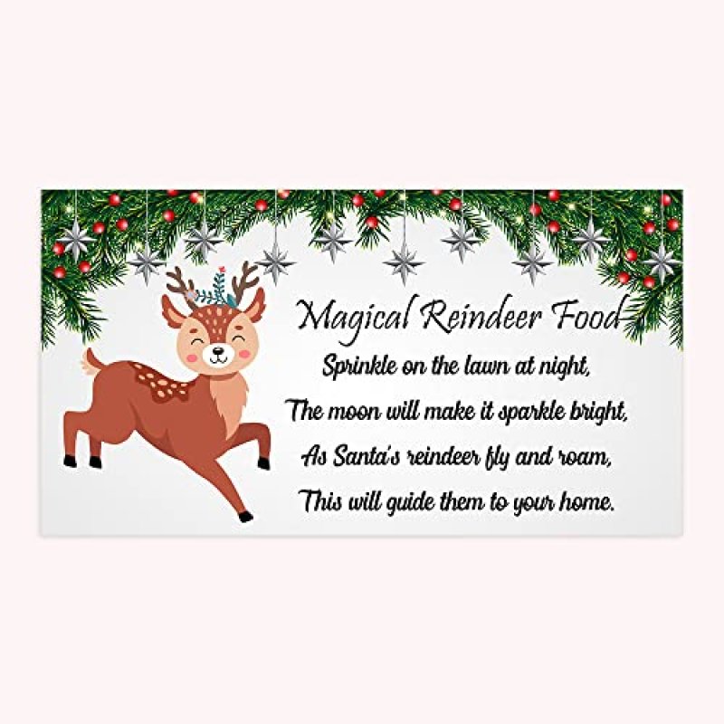 Papa Prints® Reindeer Food Labels