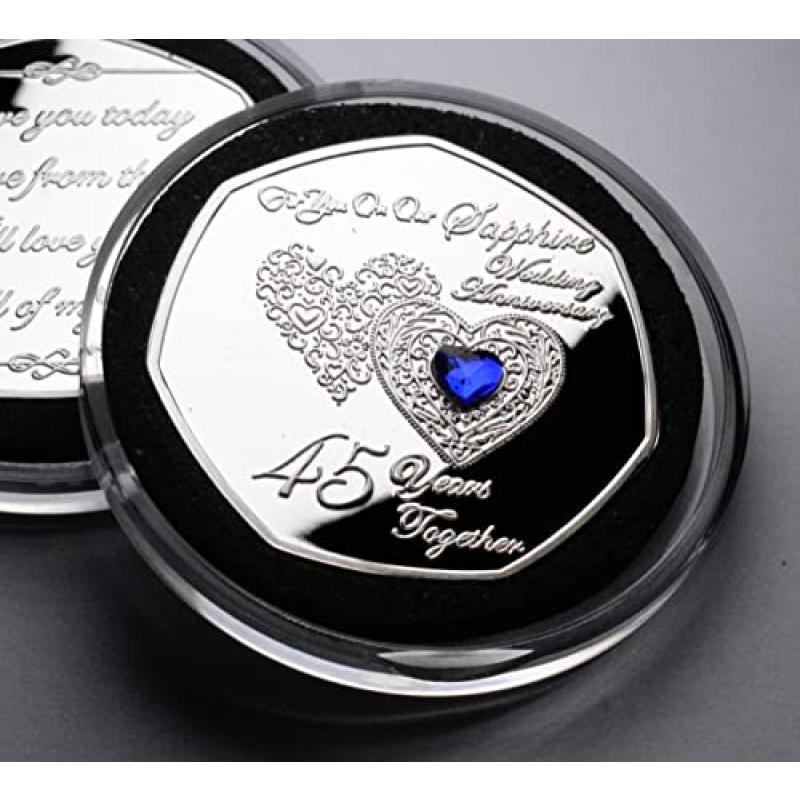 Sapphire Wedding Anniversary Commemorative Coin