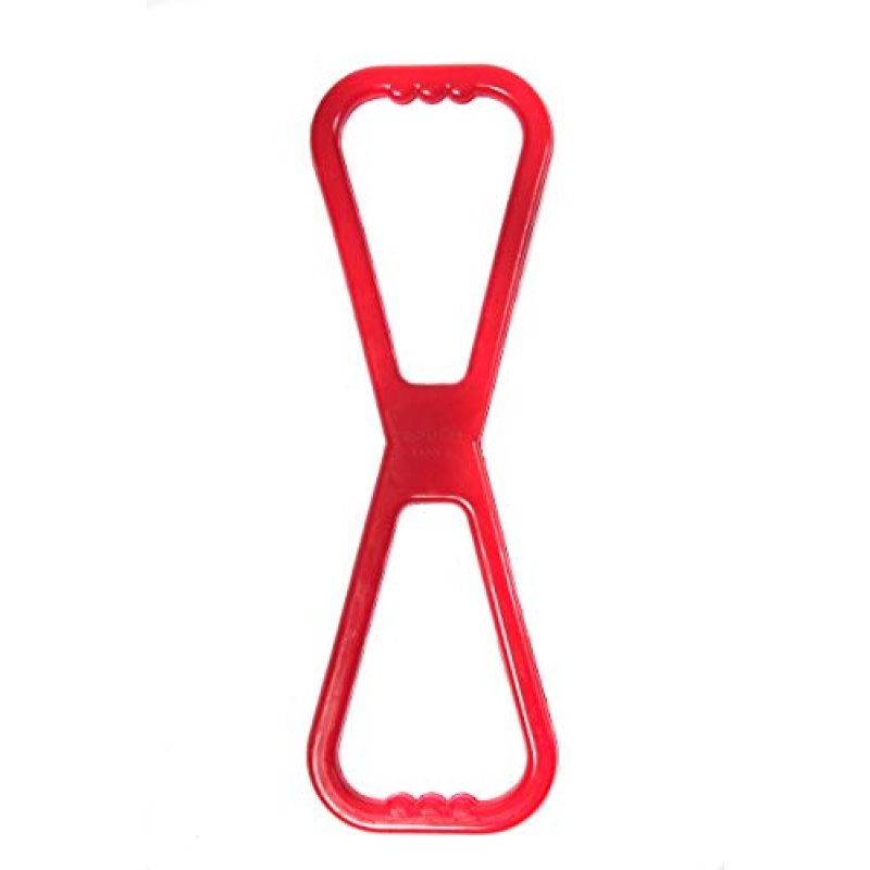 Happy Pet Rubber Tug O War Dog Toy in Red Strong…