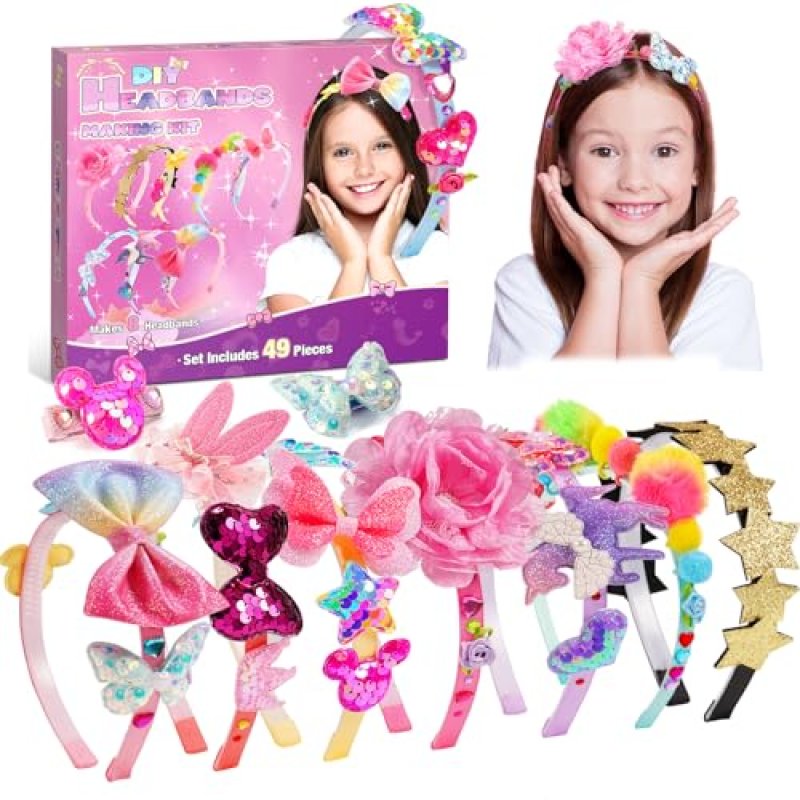 HappyKidsClub Girls Hair Accessories & Art Kits