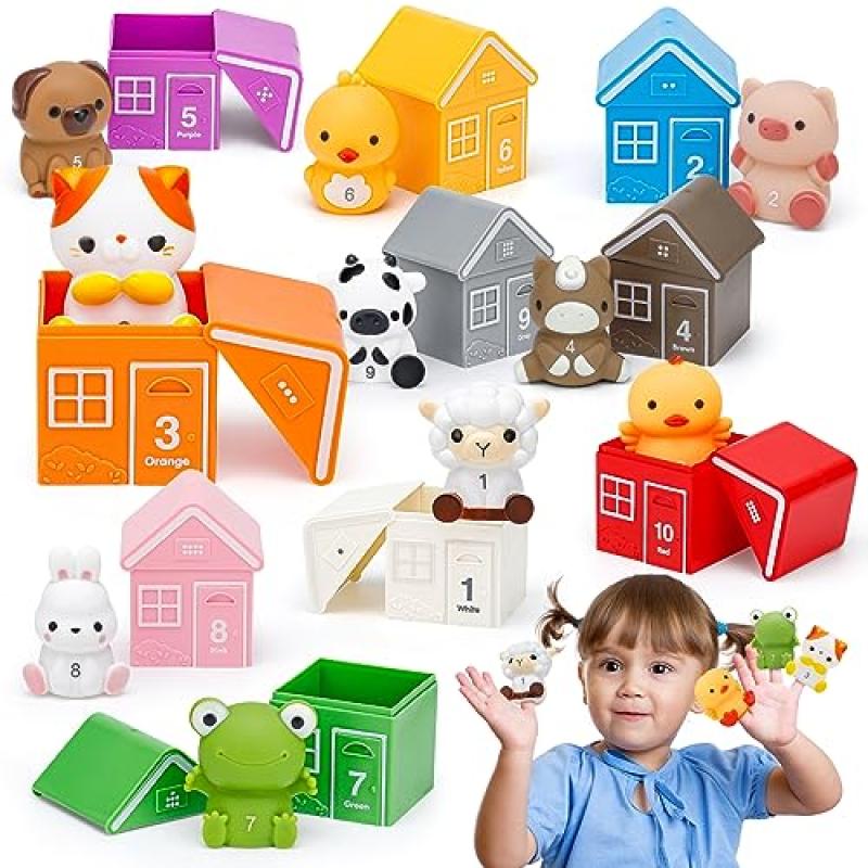 HappyGoLucky Farm Animals Toddler Toys