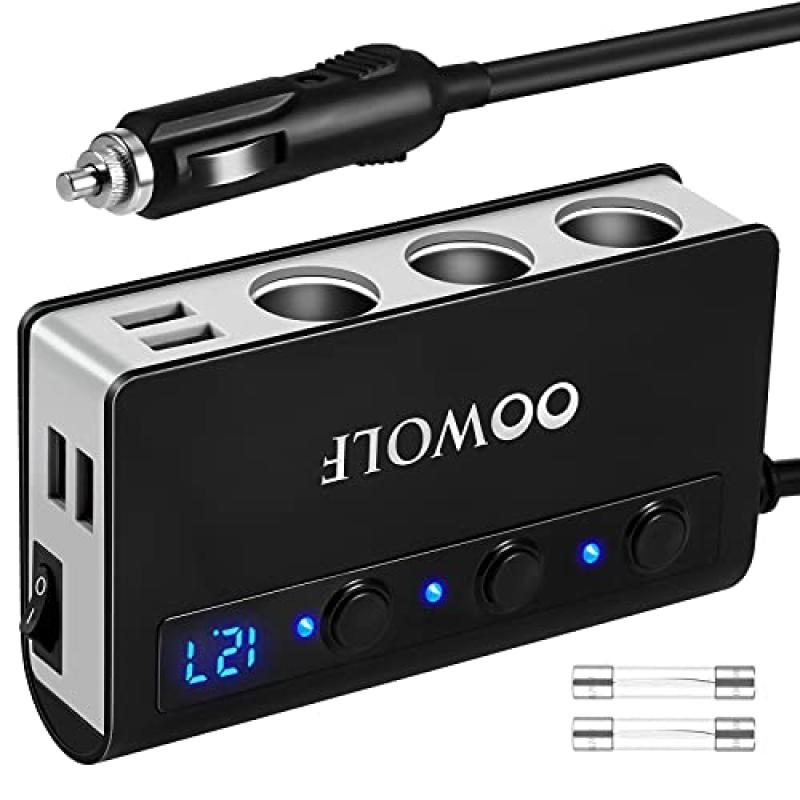 OOWOLF Car Splitter with USB Ports