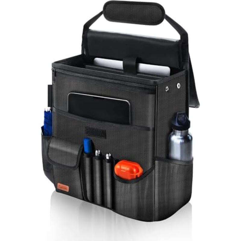 Car Organiser with Laptop Pocket and Cup Holders