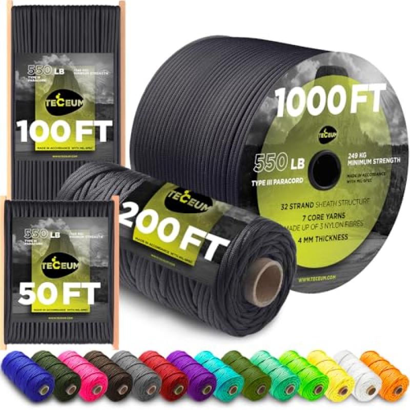 TECEUM Paracord Basalt Tactical Rope