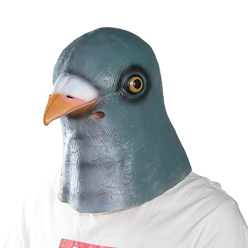 Farango Pigeon Mask - Realistic Latex Bird Head…