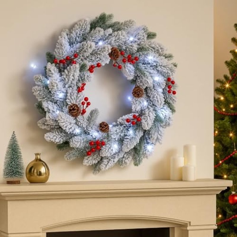Garden Mile 40cm Large Luxury Christmas Wreath…
