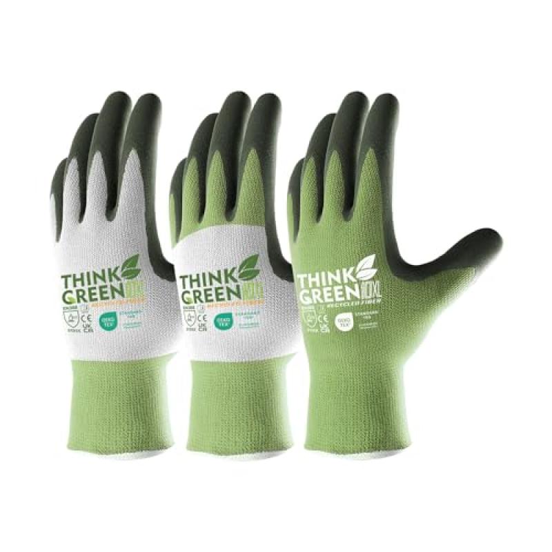 COOLJOB Garden Gloves with Rubber Coating