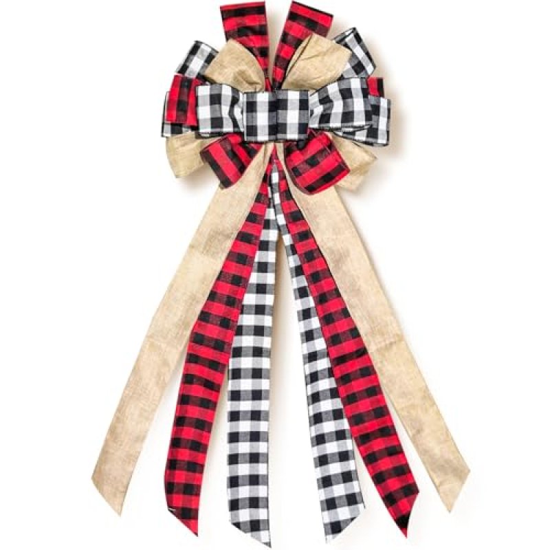 Large Christmas Tree Topper 13 x 30 Inch Red and…