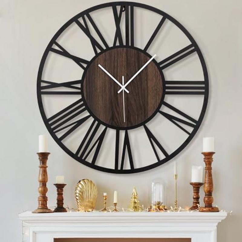 HAITANG Large Silent Wall Clock