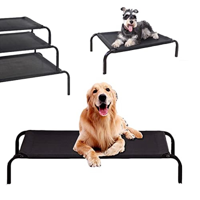 Large Dog Bed with Cooling Mat