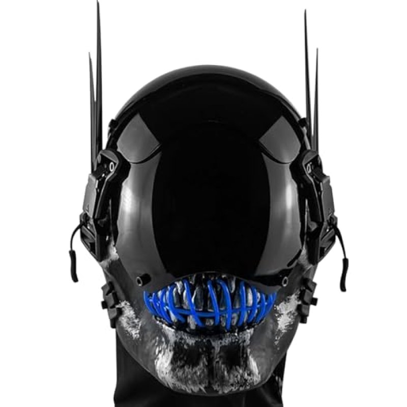 Marikito Punk Mask，LED Skull Mask, Adjustable…