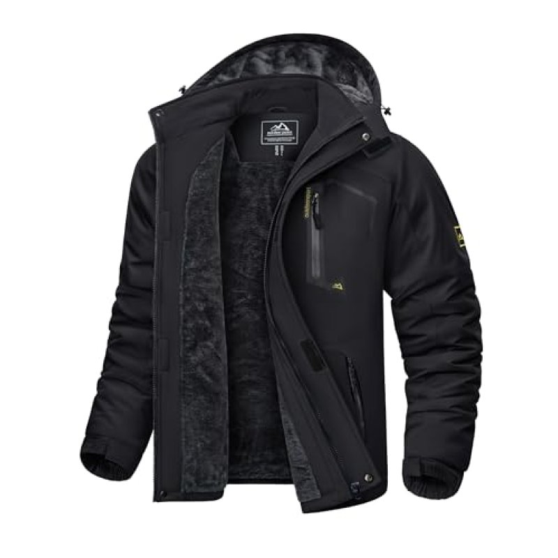 KEFITEVD Warm Waterproof Ski Jacket for Men…