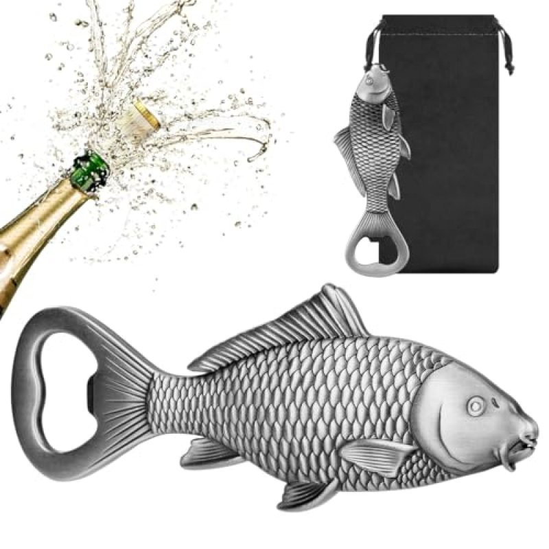 LULLEA Carp Beer Bottle Opener, Fishing Gifts for…